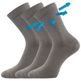 Lonka® ponožky Drbambik šedá | 35-38 (23-25) 3 páry, 39-42 (26-28) 3 páry, 43-46 (29-31) 3 páry