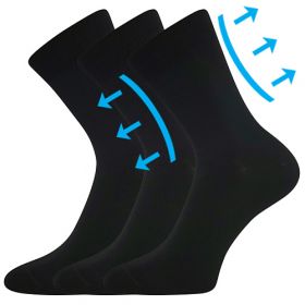 Lonka® ponožky Drmedik černá | 35-38 (23-25) 3 páry, 39-42 (26-28) 3 páry, 43-46 (29-31) 3 páry
