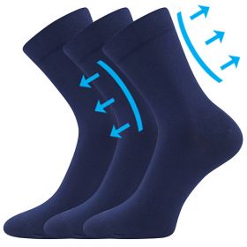 Lonka® ponožky Drmedik tmavě modrá | 35-38 (23-25) tm.modrá 3 páry, 39-42 (26-28) tm.modrá 3 páry, 43-46 (29-31) tm.modrá 3 páry