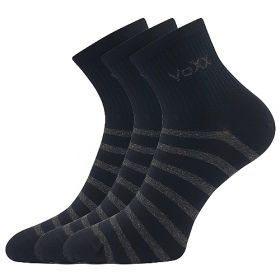 VoXX® ponožky Boxana pruhy černá | 35-38 (23-25) 3 páry, 39-42 (26-28) 3 páry