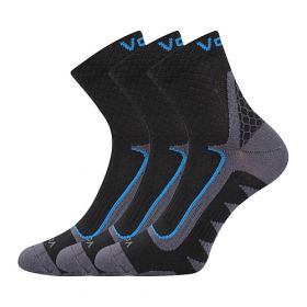 VoXX® ponožky Kryptox černá/modrá | 35-38 (23-25) černá-modrá 3 páry, 39-42 (26-28) černá-modrá 3 páry, 43-46 (29-31) černá-modrá 3 páry