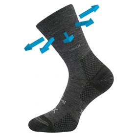 VoXX® ponožky Menkar tmavě šedá | 35-38 (23-25) tm.šedá 1 pár, 39-42 (26-28) tm.šedá 1 pár, 43-46 (29-31) tm.šedá 1 pár